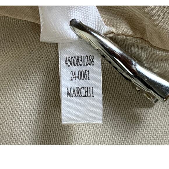 WHBM Khaki Pinstripe Hourglass Blazer Size 0 - Picture 7 of 8